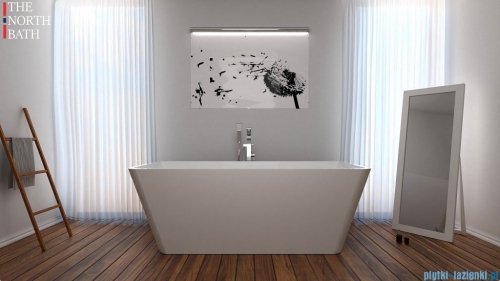 The North Bath Norny wanna wolnostojąca 170x80cm + Syfon Klik-klak wizualizacja wanna stojąca