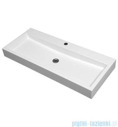 Omnires umywalka nablatowa 100x42cm biała THASOS1000BP