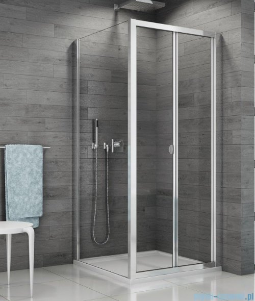 SanSwiss TOPF Ścianka boczna 90cm profil biały TOPF09000407