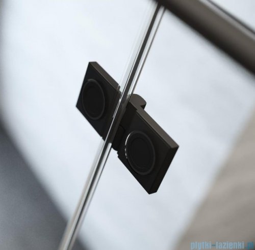 Radaway Essenza New Black DWJS drzwi wnękowe 110cm lewe szkło przejrzyste detale