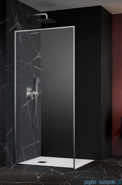 Radaway Modo F SL Brushed Nickel II kabina Walk-in 110x201,6cm lewa Szczotkowany Nikiel szkło przejrzyste 10419114-91-01L