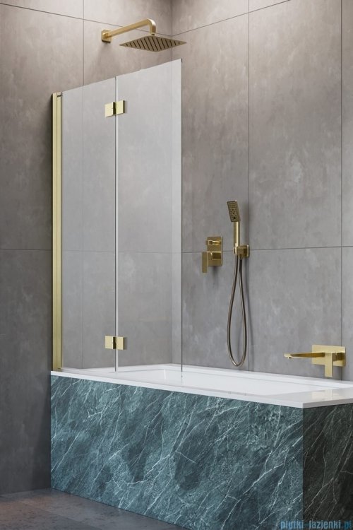 Radaway Nes Pnd I Brushed Gold parawan nawannowy 120cm lewy szczotkowane złoto 10010120-99-01L