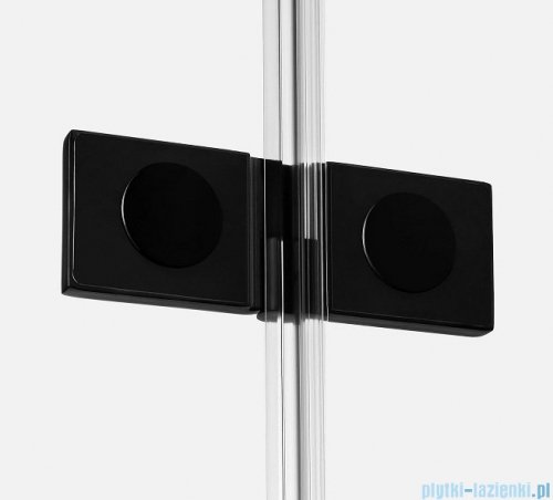 New Trendy Avexa Black kabina prostokątna 90x80x200 cm przejrzyste lewa EXK-1574