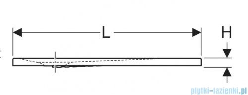 Geberit brodzik Nemea 140x90cm biały mat 550.598.00.1