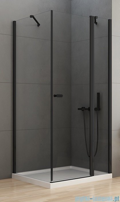 New Trendy New Soleo Black 100x80x195 cm kabina prostokątna przejrzyste