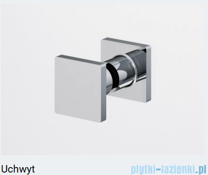 Ronal ANNEA AN13 Drzwi jednoczęściowe ze ścianką stałą w linii 100x200cm prawe miedź szczotkowana AN13D10002707