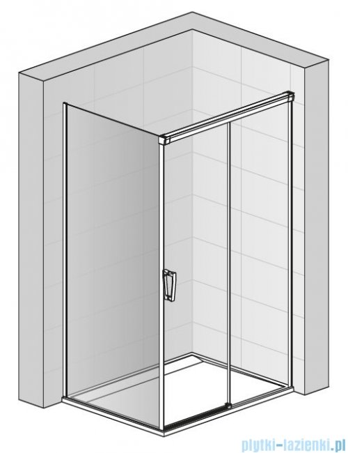 SanSwiss Cadura White Line ścianka boczna Cast 90x200cm profile biały mat CAST0900907