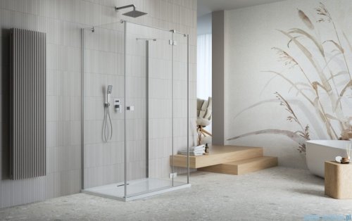Radaway Essenza Brushed Nickel Kdj+S kabina 75x110x75cm prawa szczotkowany nikiel 1384049-01-01/1385023-91-01R/1384049-01-01