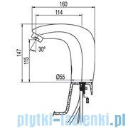 Tres Trestronic Bateria umywalkowa elektroniczna kolor chrom 19290603