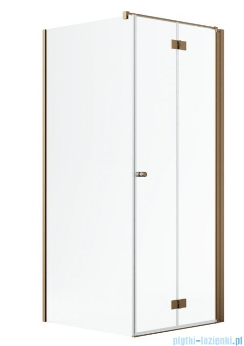 Radaway Nes Kdj B Brushed Copper kabina 90x90cm prawa szczotkowana miedź 10025090-93-01R/10039090-01-01