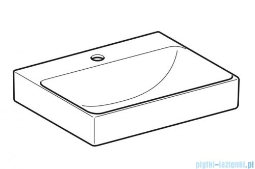 Geberit One Umywalka prostokątna z otworem na baterię 50x41cm KeraTect 505.030.01.6