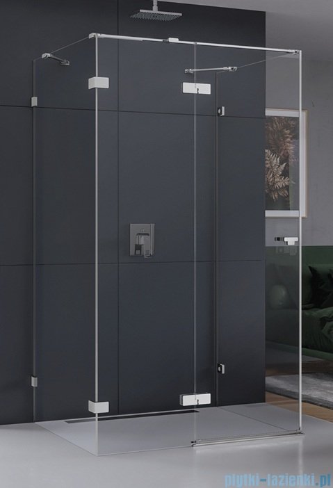 New Trendy Eventa kabina prysznicowa przyścienna 90x80x200 cm przejrzyste Lewa EXK-4577