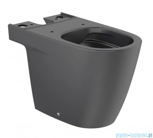 Roca Ona Rimless miska do kompaktu Czarny Mat A342687080