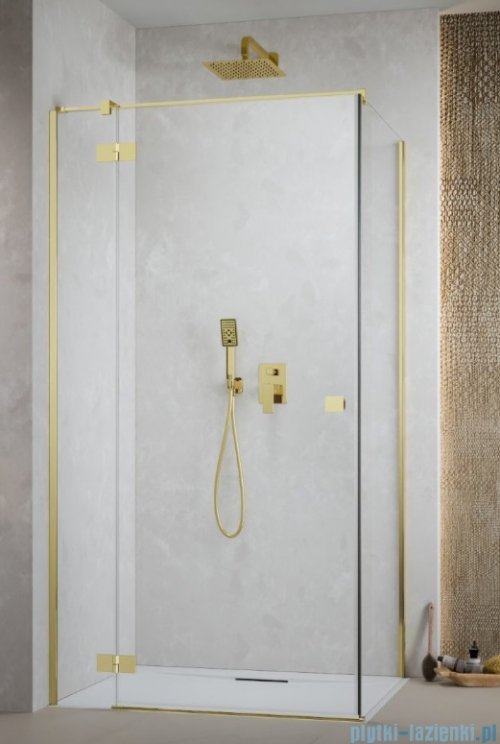 Radaway Essenza Kdj Gold kabina 100x70cm lewa szkło przejrzyste 1385040-09-01L/1384048-01-01