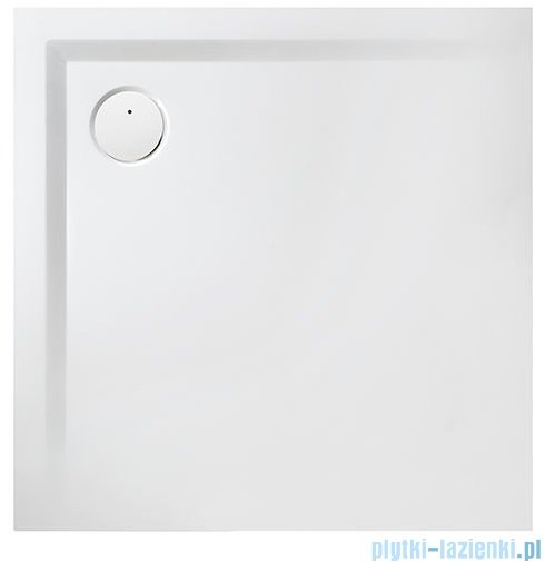 Sanplast Space Mineral B-M/SPACE brodzik kwadratowy z powłoką 100x100x1,5 cm biały 645-290-0041-01-002