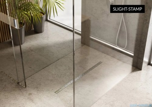 Schedpol Schedline Slight Line Low odpływ liniowy z maskownicą Slight-Stamp 80x3,5cm SOLSP-80035LOW