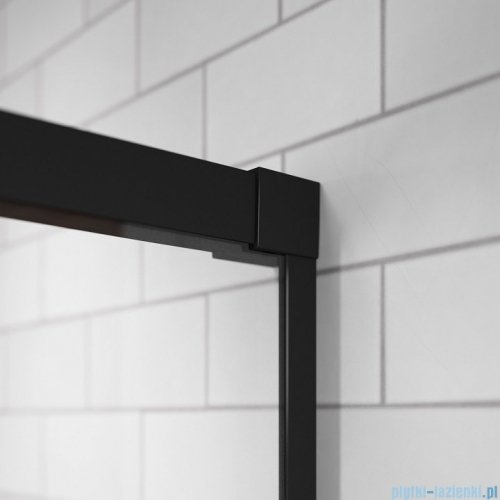 Radaway Idea Black Pdd kabina 80x120cm szkło czarny mat/szkło przejrzyste 387139-01-01/387154-54-01
