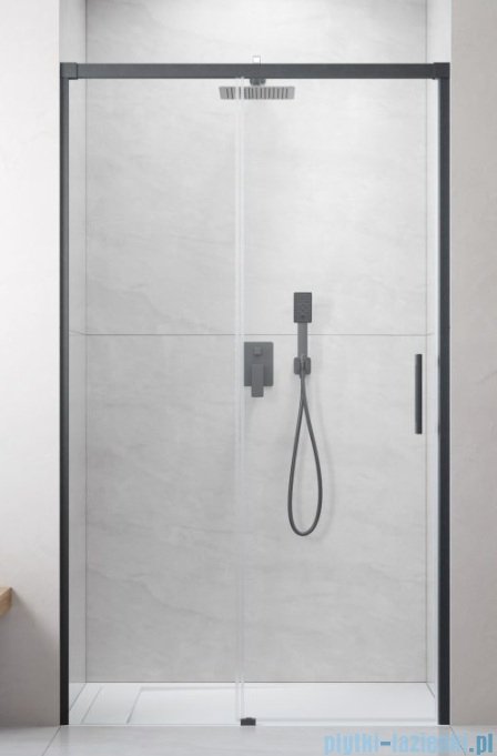 Radaway Idea DWJ Brushed GunMetal drzwi wnękowe 160cm lewe szczotkowany grafit 387020-92-01L