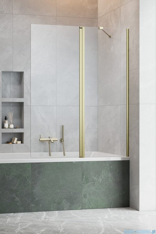 Radaway Nes Pnd II Brushed Gold parawan nawannowy 100cm prawy szczotkowane złoto 10009100-99-01R