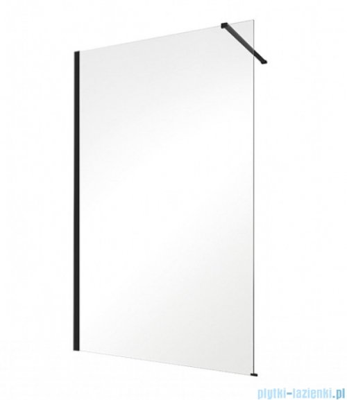 Besco Eco-n Black kabina walk-in 120x195cm przejrzyste ENB-120-195C