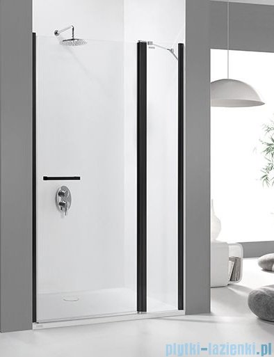 Sanplast Prestige III DJ2/PRIII drzwi skrzydłowe 100x195 cm czarny matowy 600-073-0790-59-401