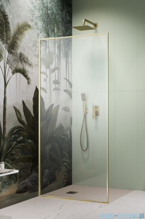 Radaway Modo F SL Brushed Gold II kabina Walk-in 105x201,6cm lewa Szczotkowane Złoto szkło przejrzyste 10419105-99-01L