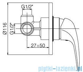 Paffoni Duemila Mieszacz podtynkowy kompletny chrom DU010CR