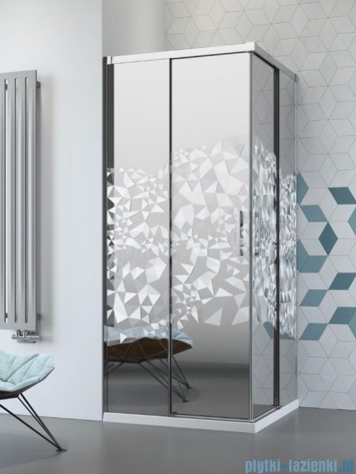 Grawer na szkle dla kabin Radaway wzór Crystal