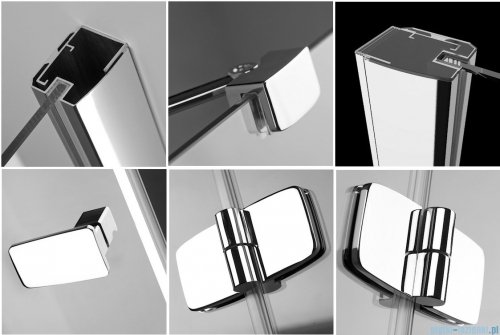 Radaway Kabina prysznicowa Fuenta KDJ 100x90 prawa szkło brązowe 381044-08R