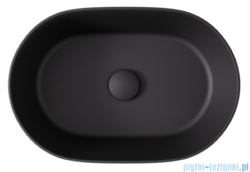 Besco Lova Cera-Line 46 Black Matt umywalka nablatowa Czarny Matt 46x31x13,5cm UNCM-46-LOC