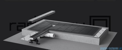 Radaway Slim Steel odpływ liniowy 65x6cm 5L065S/5R065SS