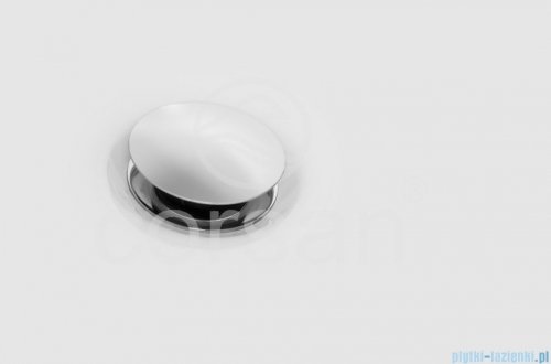 Corsan Iseo wanna wolnostojąca przyścienna 170x80 cm biała + syfon klik-klak E-019