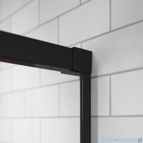 Radaway Idea Black Kdd kabina 75x120cm czarny mat/szkło przejrzyste 387066-54-01L/387064-54-01R