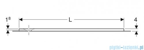 Geberit brodzik Olona 140x80cm z włókniną uszczelniającą biały 550.918.00.1