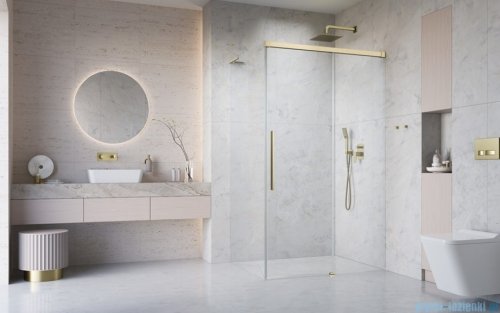 Radaway Idea 8 QL XL Kdj Brushed Gold kabina 110x100cm prawa szczotkowane złoto 10560567-99-01R/10570522-01-01/10580100-01-01L