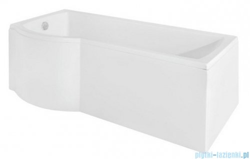 Besco Inspiro 170x70cm wanna z parawanem lewa + obudowa + syfon #WAI-170-PLE/#OAI-170-II/19975