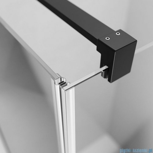 Radaway Nes Black KDJ B drzwi 80cm prawe czarny mat/szkło przejrzyste 10025080-54-01R