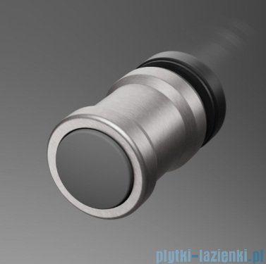 Radaway Nes Brushed Nickel DWSB drzwi wnękowe 120cm W3 lewe szczotkowany nikiel szkło przejrzyste 10044750-91-01L/10045450-01-01
