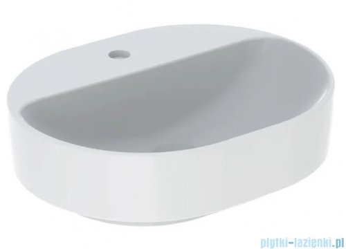 Geberit VariForm Umywalka owalna z półką, bez przelewu 50x40cm KeraTect 500.776.00.2