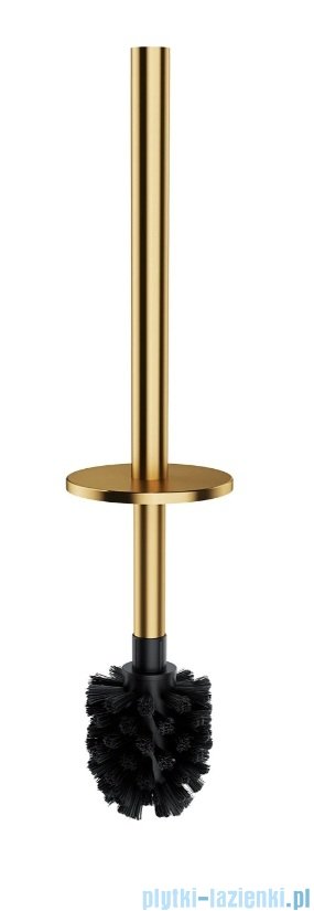 Omnires Modern Project stojak na papier i szczotkę toaletową z półką złoty szczotkowany MP60820GLB