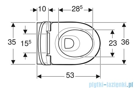 Geberit Selnova Premium Zestaw miski wiszącej Rimfree z deską wolnoopadającą 502.793.00.1