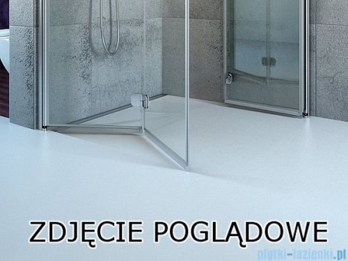 Radaway Essenza New KDJ-B kabina prysznicowa 80x120 prawa przejrzyste + brodzik Doros D + syfon 385081-01-01R/384054-01-01/SDRD1280-01