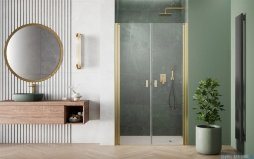 Radaway Nes DWD I Brushed Gold drzwi wnękowe 70cm szczotkowane złoto 10027070-99-01