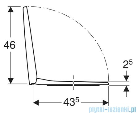Geberit Selnova Deska sedesowa wolnoopadająca 502897001