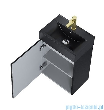 Elita Tiny Set szafka z umywalką komplet 45x61x30cm czarny mat 168300