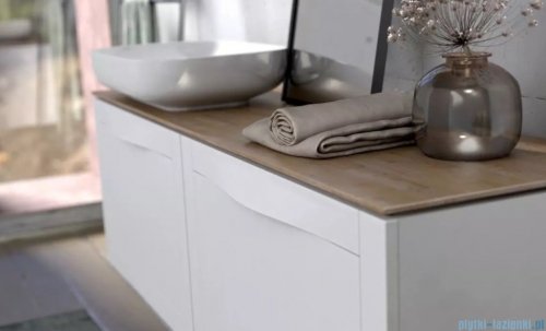 Oristo Skagen szafka z umywalką wisząca 49x50x45 piaskowy mat OR49-SD1S-50-10/UME-CE-50-91