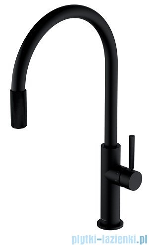 Omnires Switch bateria kuchenna do podłączenia zestawu filtrującego czarny mat SW9057BL