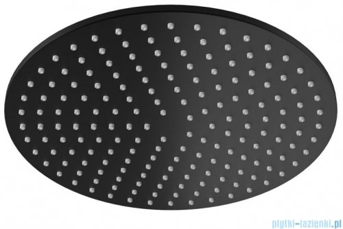 Kohlman Axel Black zestaw prysznicowy z deszczownicą 30 cm czarny mat QW210ABR30