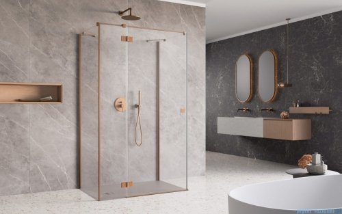 Radaway Essenza Brushed Copper Kdj+S kabina 70x80x70cm lewa szczotkowana miedź 1384048-01-01/1385021-93-01L/1384048-01-01