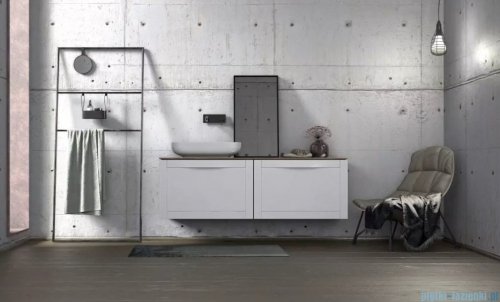 Oristo Skagen szafka z umywalką wisząca 59x50x45 piaskowy mat OR49-SD1S-60-10